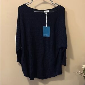 Market & Spruce Navy Tunic Top